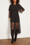 Sea Cocktail Dresses Vale Lace Long Sleeve Capelet Dress in Black SEA Vale Lace Long Sleeve Capelet Dress in Black