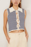 Sea Tops Addy Striped Knit Vest in Multi SEA Addy Striped Knit Vest in Multi