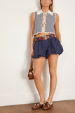 Sea Shorts Adele Sportswear Bubble Short in Navy SEA Adele Sportswear Bubble Short in Navy