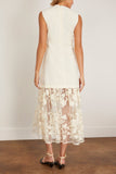 Sea Arielle Lace V-Neck Midi Dress in Cream