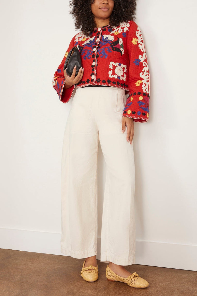 Sea Jackets Catrine Applique Jacket in Red Catrine Applique Jacket in Red