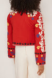 Sea Jackets Catrine Applique Jacket in Red Catrine Applique Jacket in Red