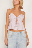 Sea Tops Emmet Poplin Tank Top in Lilac Emmet Poplin Tank Top in Lilac