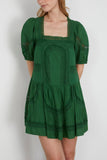 Sea Franca Lace Short Sleeve Dress in Green