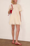 Sea Imogen Solid Short Sleeve Dress in Cream