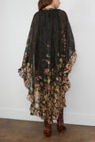Sea Jolie Print Caped Midi Dress in Multi