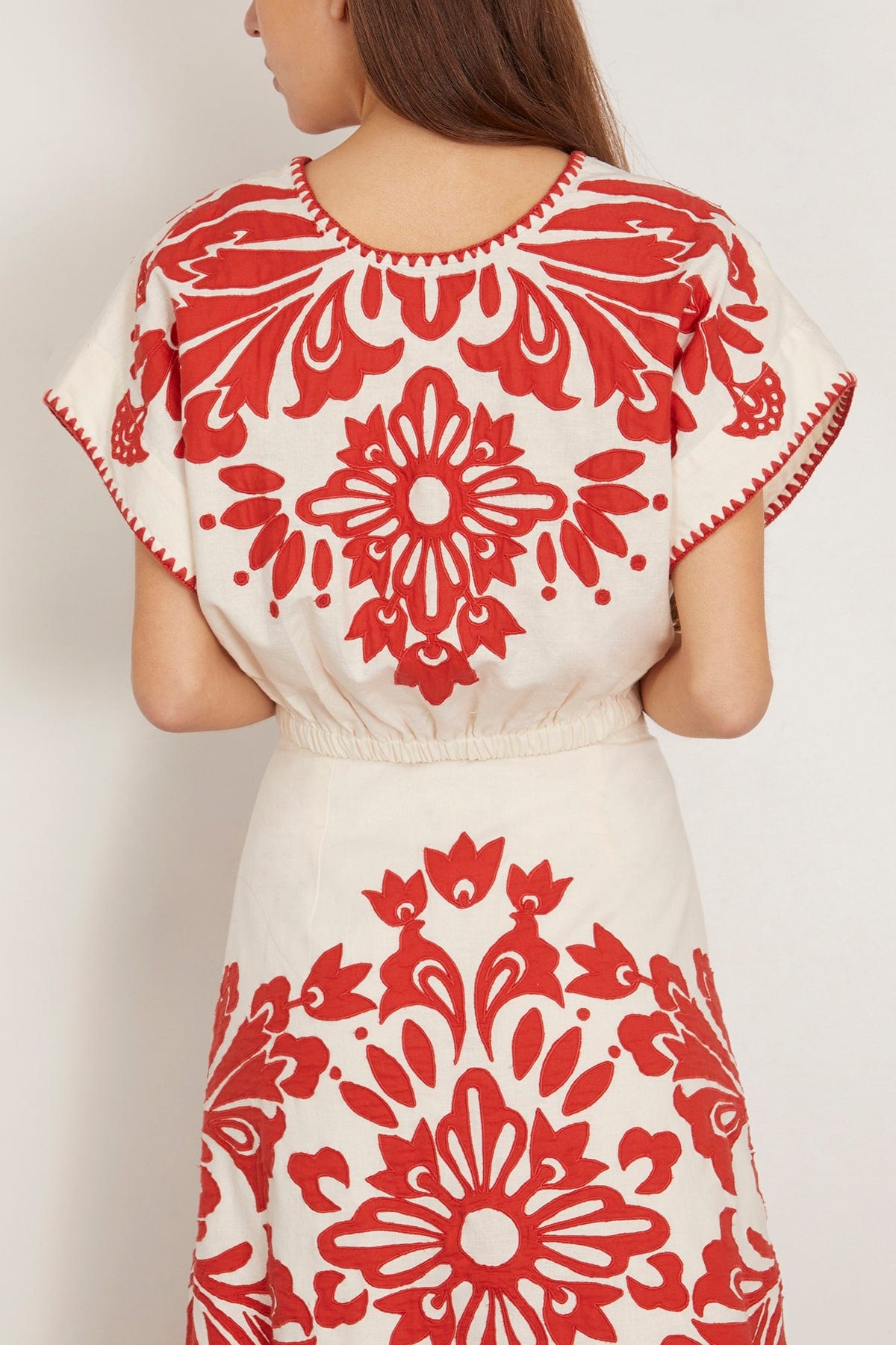 Sea Liliana Applique Top in Red