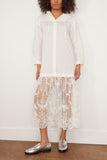 Sea Casual Dresses Marja Embroidery Hoodie Dress in Pearl SEA Marja Embroidery Hoodie Dress in Pearl