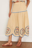 Sea Skirts Melinda Embroidered Skirt in Ecru SEA Melinda Embroidered Skirt in Ecru