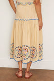 Sea Skirts Melinda Embroidered Skirt in Ecru SEA Melinda Embroidered Skirt in Ecru