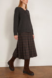 Sea Monroe Wool Plaid Combo Sweater Dress in Multi