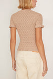 Sea Ruby Knit Tee in Champagne