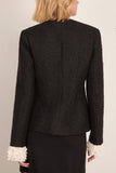 Sea Seraphine Solid Bow Jacket in Black
