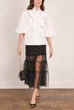Sea Seraphine Solid Knit Tulle Skirt in Black