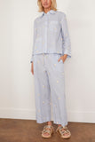 Sheep Sleepwear Button Down Pajama Set in Sky