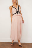 Sea Thalia Ramie Tank Midi Dress in Blush