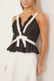 Sea Thalia Ramie Tank Top in Black