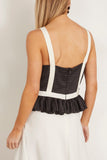Sea Thalia Ramie Tank Top in Black