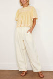 Sea Tops Vesna Embroidered Short Sleeve Top in  Yellow SEA Vesna Embroidered Short Sleeve Top in  Yellow