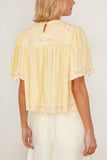 Sea Tops Vesna Embroidered Short Sleeve Top in  Yellow SEA Vesna Embroidered Short Sleeve Top in  Yellow