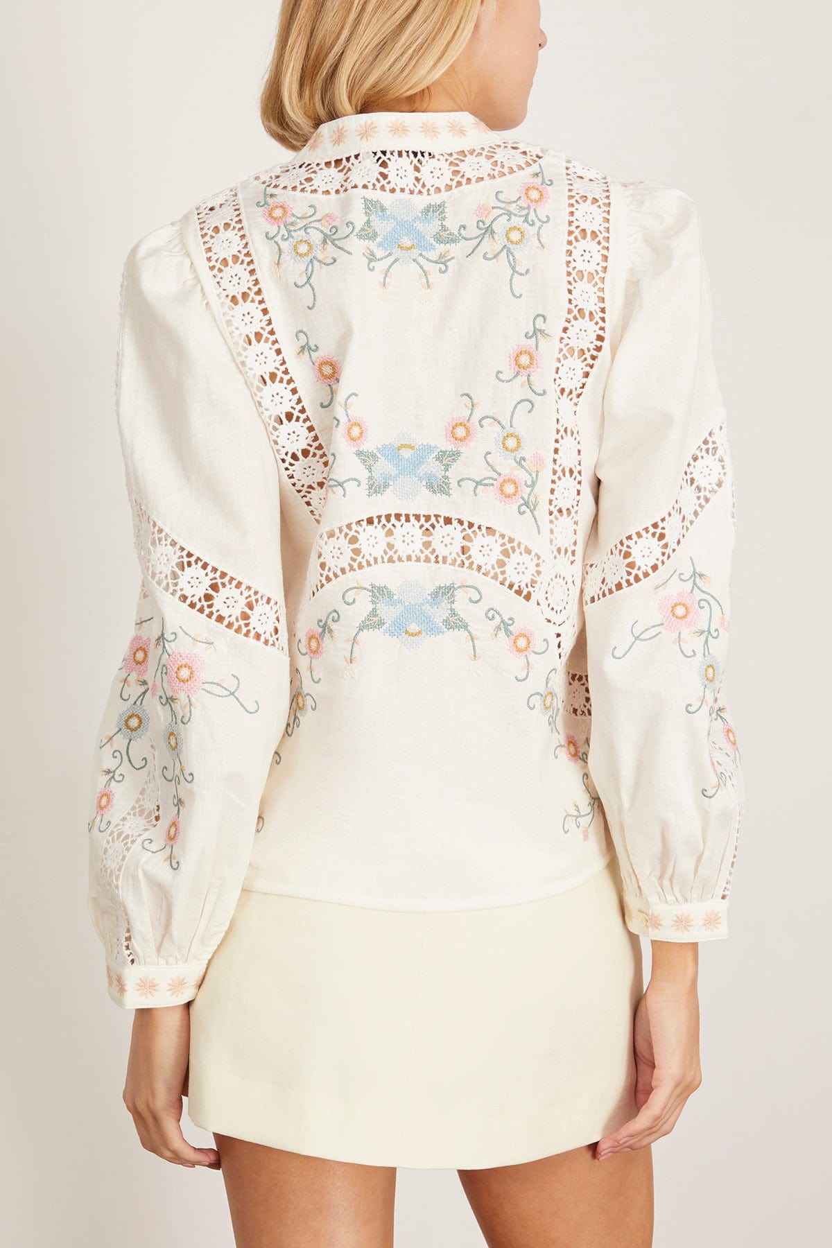 Sea Tops Vesna Embroidery Blouse in White SEA Vesna Embroidery Blouse in White