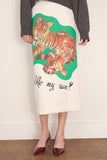 Brandon Maxwell The Mercer Pencil Skirt -Tiger Print