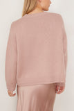 Sablyn Sweaters Alston Boyfriend Crewneck in Adobe Rose Sablyn Alston Boyfriend Crewneck in Adobe Rose