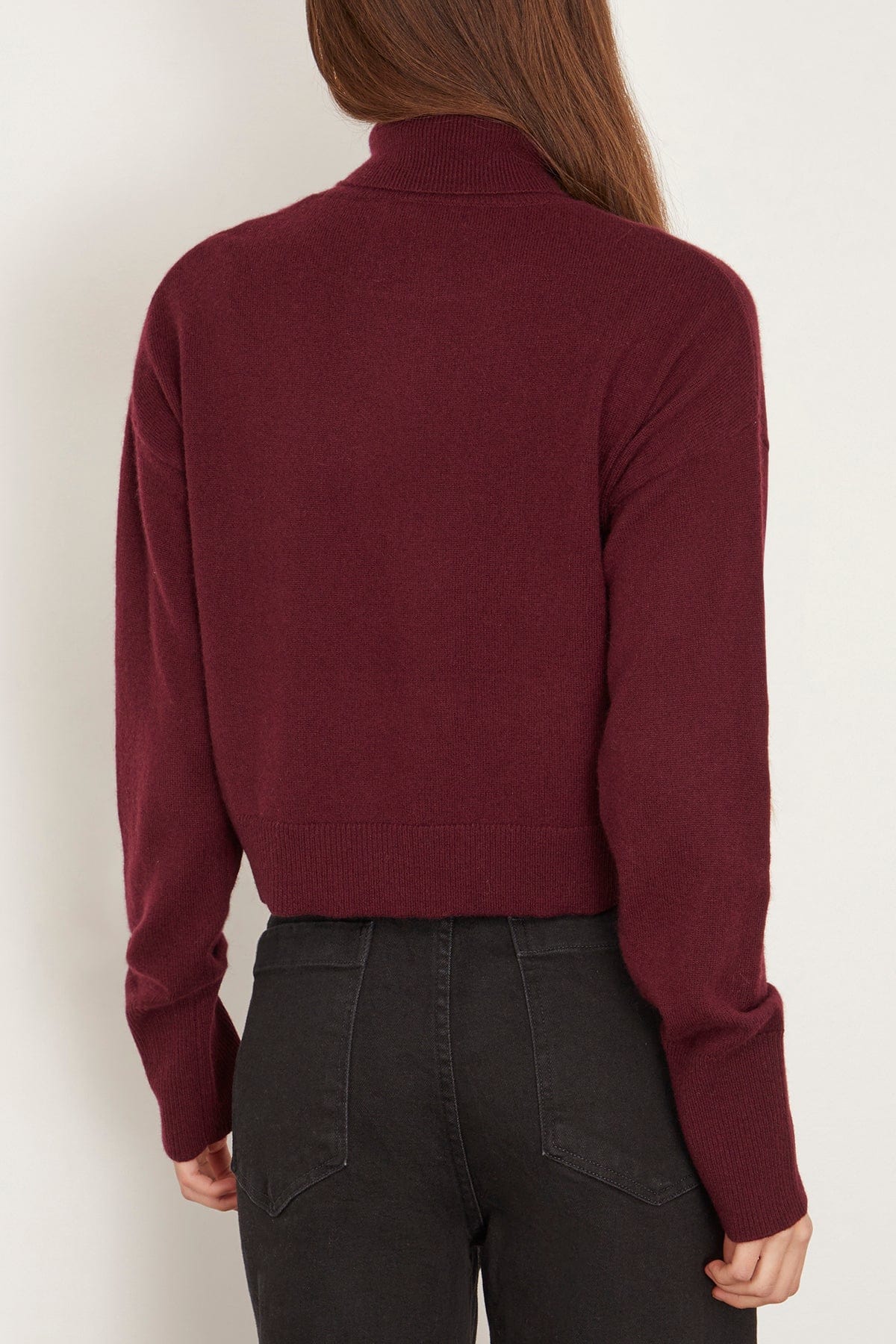 Sablyn Sweaters Sable Turtleneck Sweater in Bordeaux Sablyn Sable Turtleneck Sweater in Bordeaux