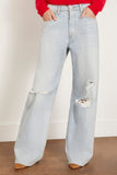 Sablyn Jeans Sammy Relaxed Straight Leg Jean with Distressing in Azure Sablyn Sammy Relaxed Straight Leg Jean with Distressing in Azure