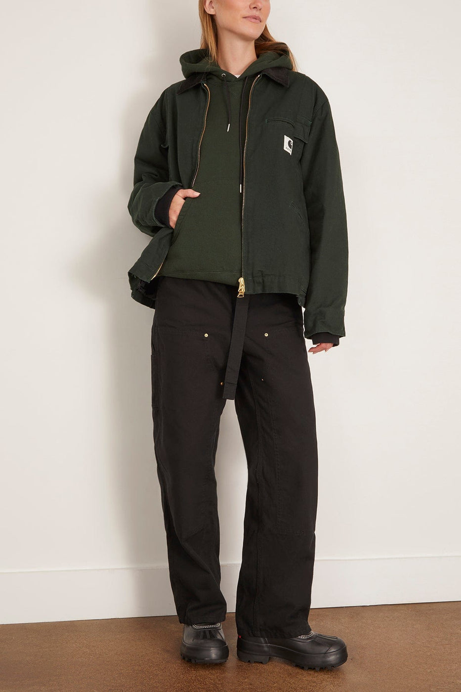 Sacai x Carhartt WIP Carhartt WIP Duck Jacket in Green