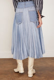 Sacai Denim Skirt in Light Blue