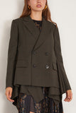 Sacai Glen Check Jacket in Khaki