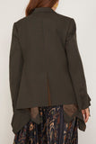 Sacai Glen Check Jacket in Khaki