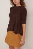 Sacai Knit Pullover in Brown