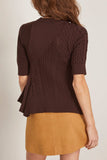 Sacai Knit Pullover in Brown