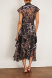 Sacai Paisley Print Dress in Black