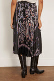 Sacai Paisley Print Skirt in Black