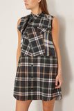 Sacai Dresses Plaid Print Dress in Green x Brown Sacai Plaid Print Dress in Green x Brown