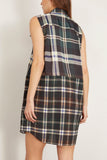 Sacai Dresses Plaid Print Dress in Green x Brown Sacai Plaid Print Dress in Green x Brown