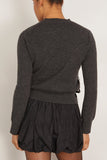 Sacai Sequin Embroidery Wool Knit Pullover in Gray/Black