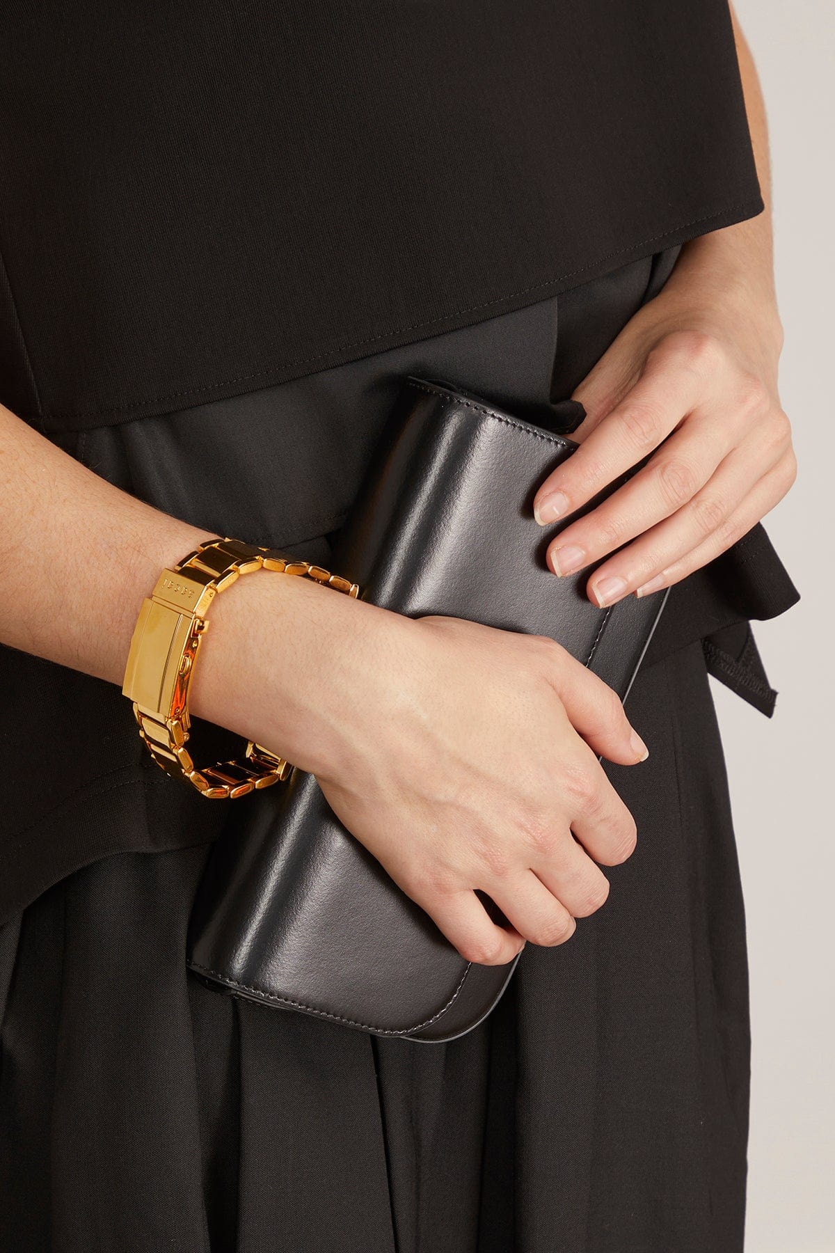 Sacai Watch Belt Wide Bag in Black