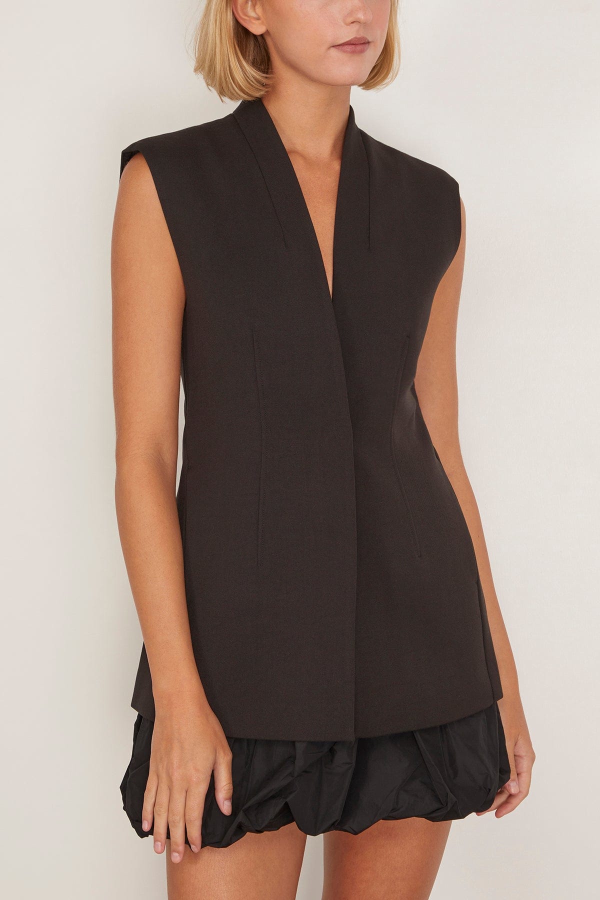 Saint Art Cora Tailored Vest in Black
