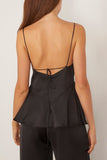 Saint Art Elise Spaghetti Strap Cami in Black