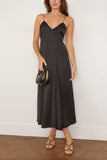Saint Art Fallon Open Back Slip Dress in Black