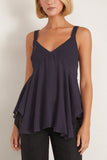 Saint Art Raina Handkerchief Top in Navy