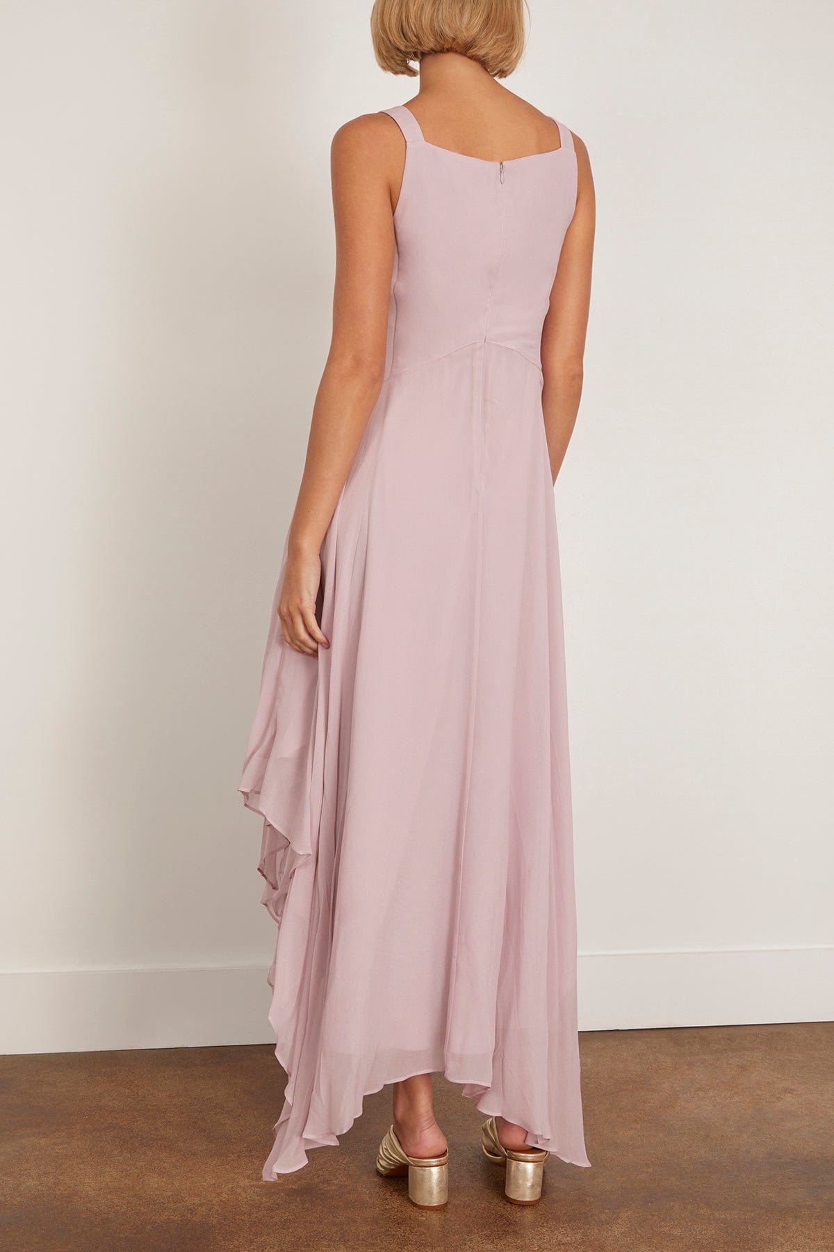 Riley Handkerchief Dress Dusty Pink / XS by Saint Art NY Riley Handkerchief Dress Dusty Pink / XS by Saint Art NY