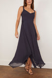 Saint Art Riley Handkerchief Dress in Navy