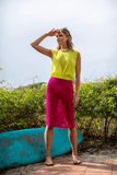 Dries Van Noten Skirts Sati Skirt in Fuchsia Dries Van Noten Sati Skirt in Fuchsia