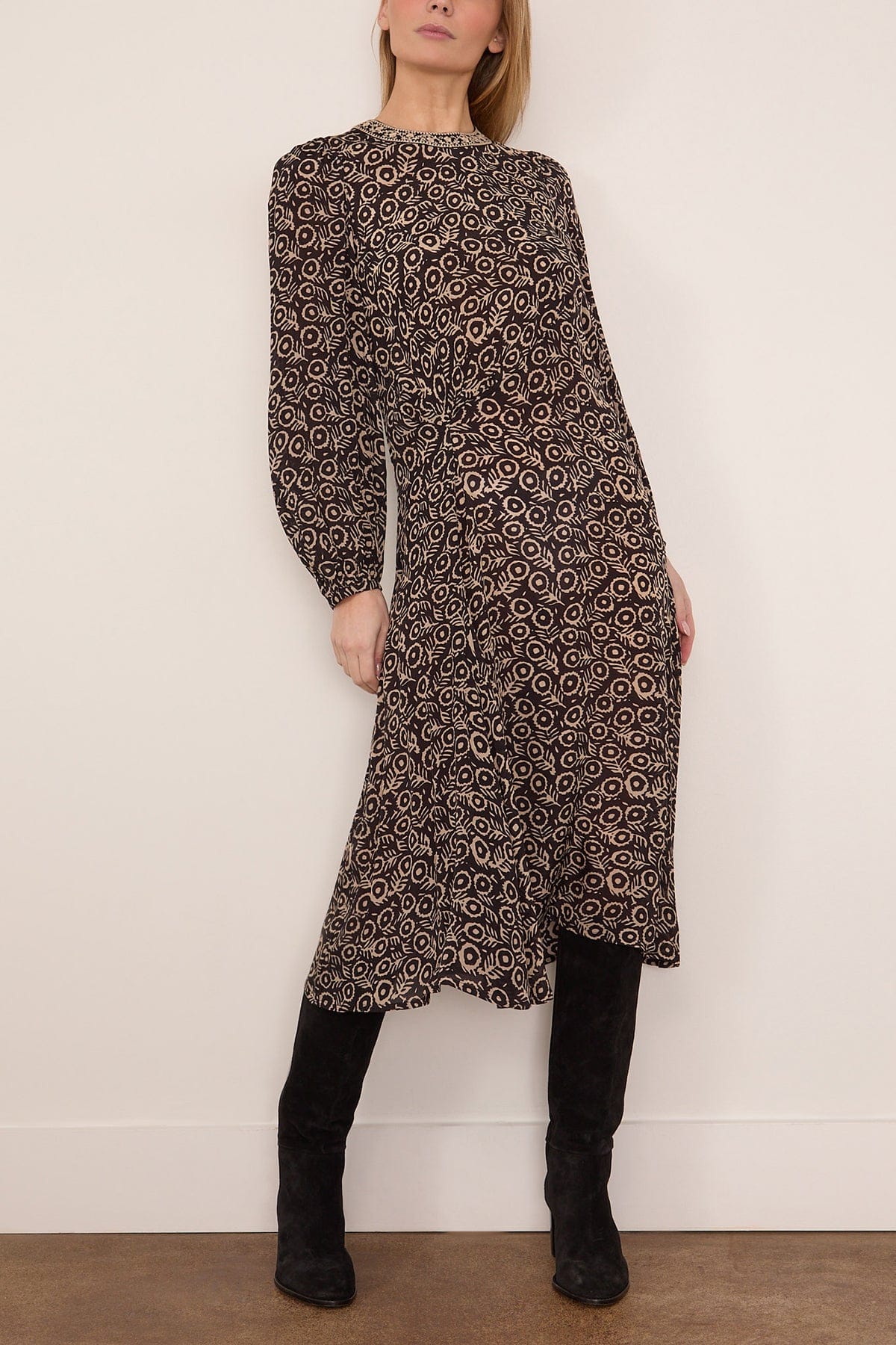 emmeline midi dress The Row Emmeline Short-Sleeve Silk Midi Dress, Black, Women's, 4, Cocktail & Party Wedding Guest Dresses Satin & Silk Dresses