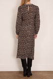 Sea Emmeline Print Long Sleeve Midi Dress in Multi